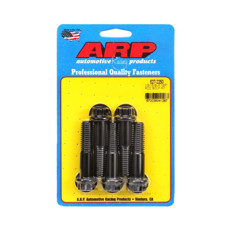 Set de șuruburi și piulițe universale ARP 1/2-13 – Black Oxyde, 12 capete x 5 - ARP-627-2250 - 627-2250 - 3666618192888